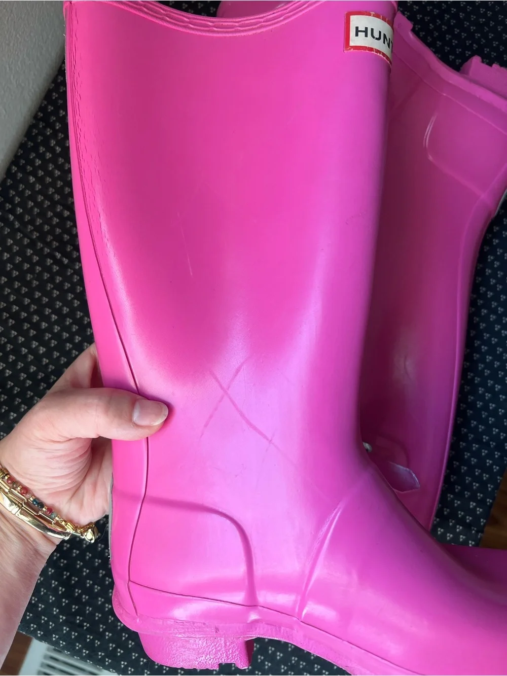 Pink Hunter Rain Boots
